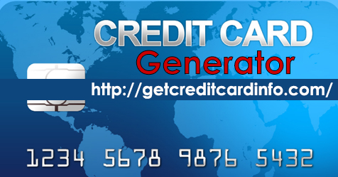 fake generator credit card